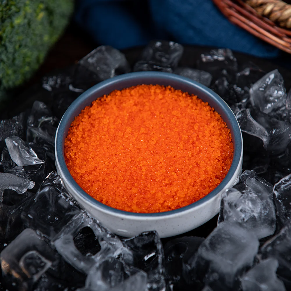 
FROZEN SEASONED FLYING FISH ROE Original factory tobiko 
