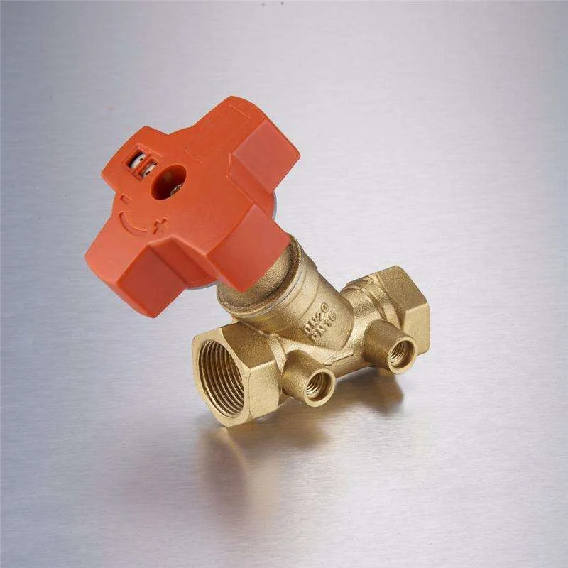 Brass Regulating Pressure Flow Meter Valve Industrial Static Balancing Valves Manual Flow Control Brass Forged Balance Valve