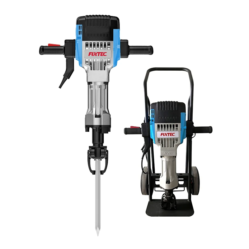 FIXTEC 1500W Power Hammer Drills 900-2100BPM Demolition Hammer with BMC+Color Box