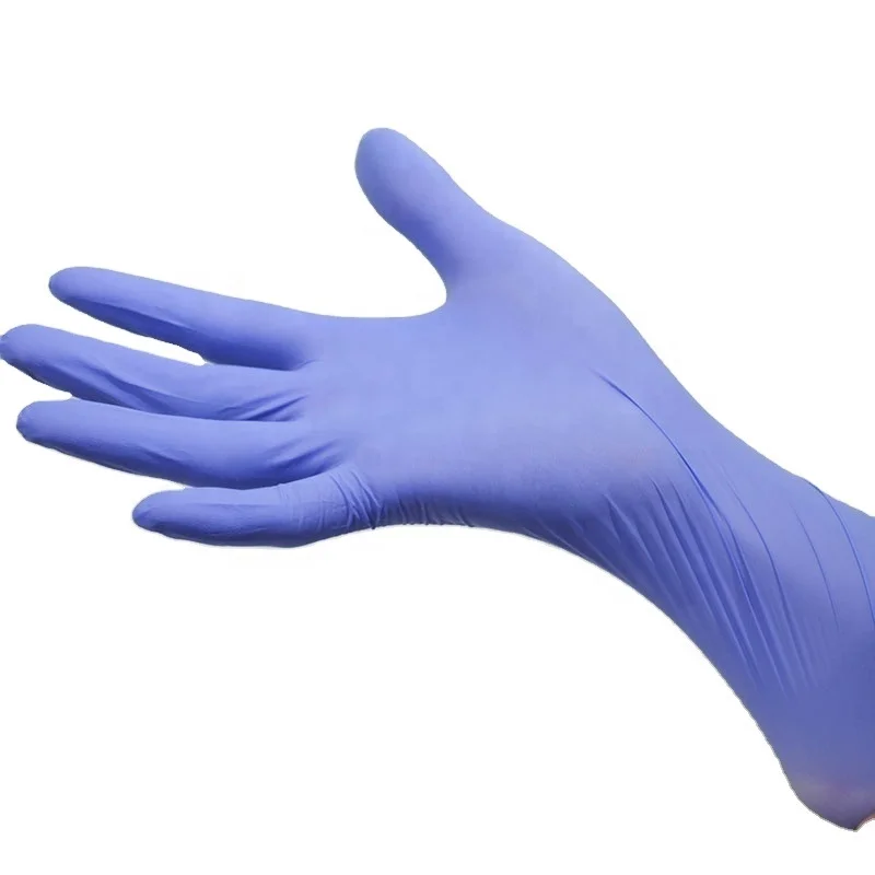 240mm latex free tattoo nitrile glovees powder free blue purple Not allergic disposable examination glovees