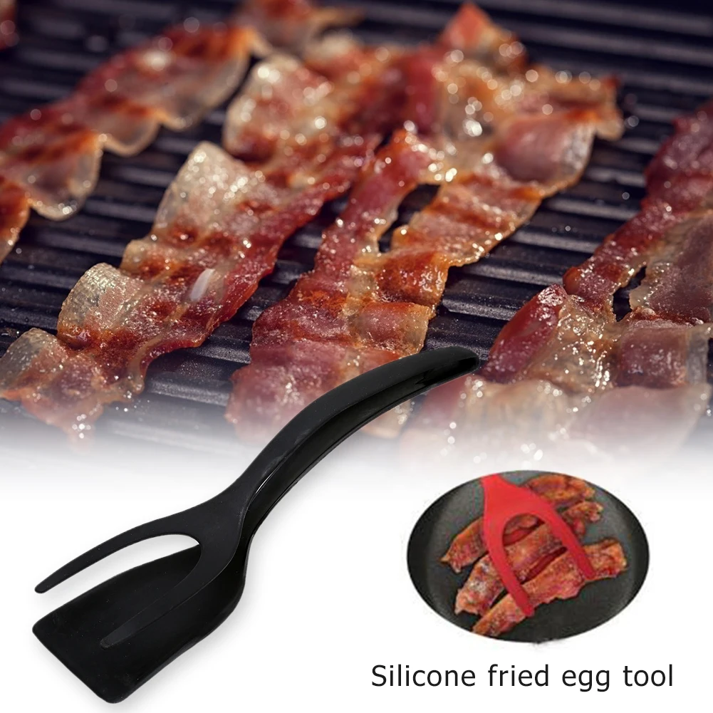 Hot sale 2 in 1 spatula kitchen combination steak clip cooking spatula spatula silicone kitchen tool