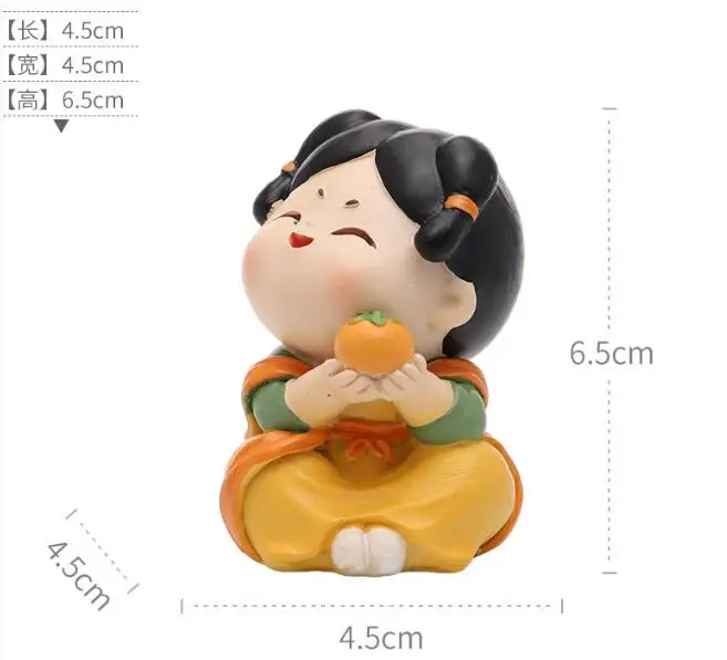 Chinese Style Fashion Tang Ladies Resin Handicrafts Decorations Creative Car Cake Decorations