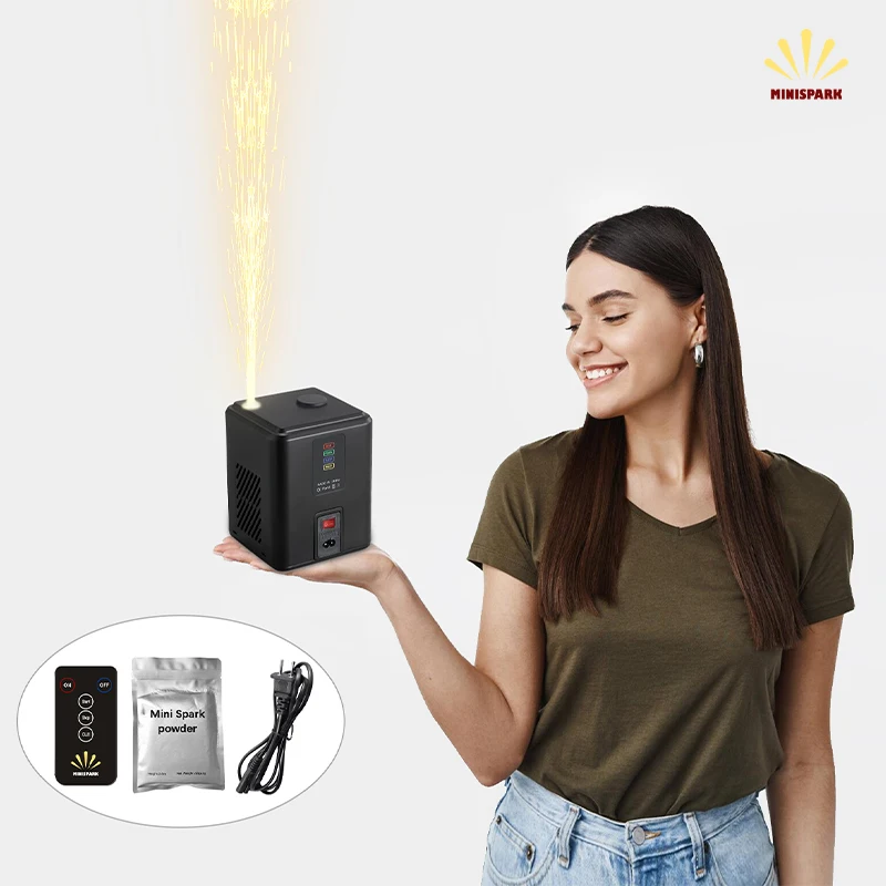 400w fountain 3 meters mini cold spark machine wireless cold pyro  machine fireworks for party wedding events