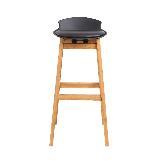 High Quality  Stool  Wooden Legs High Table Stools Bar Chairs modern design