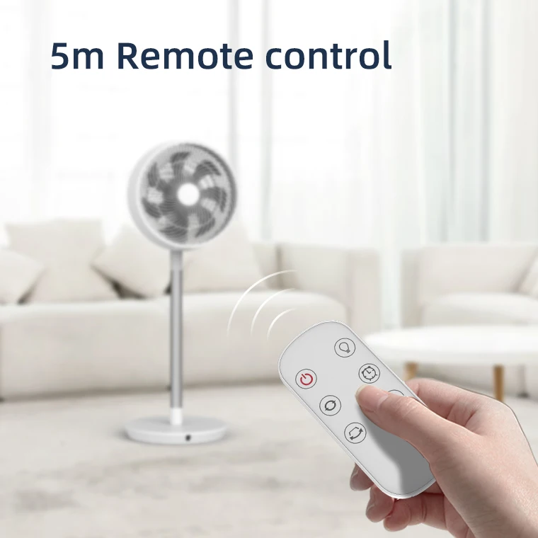 Air cooling indoor floor Wholesale  new design low-decibel Portable OSC left and right auto 90 LED Display sleep mode patent fan