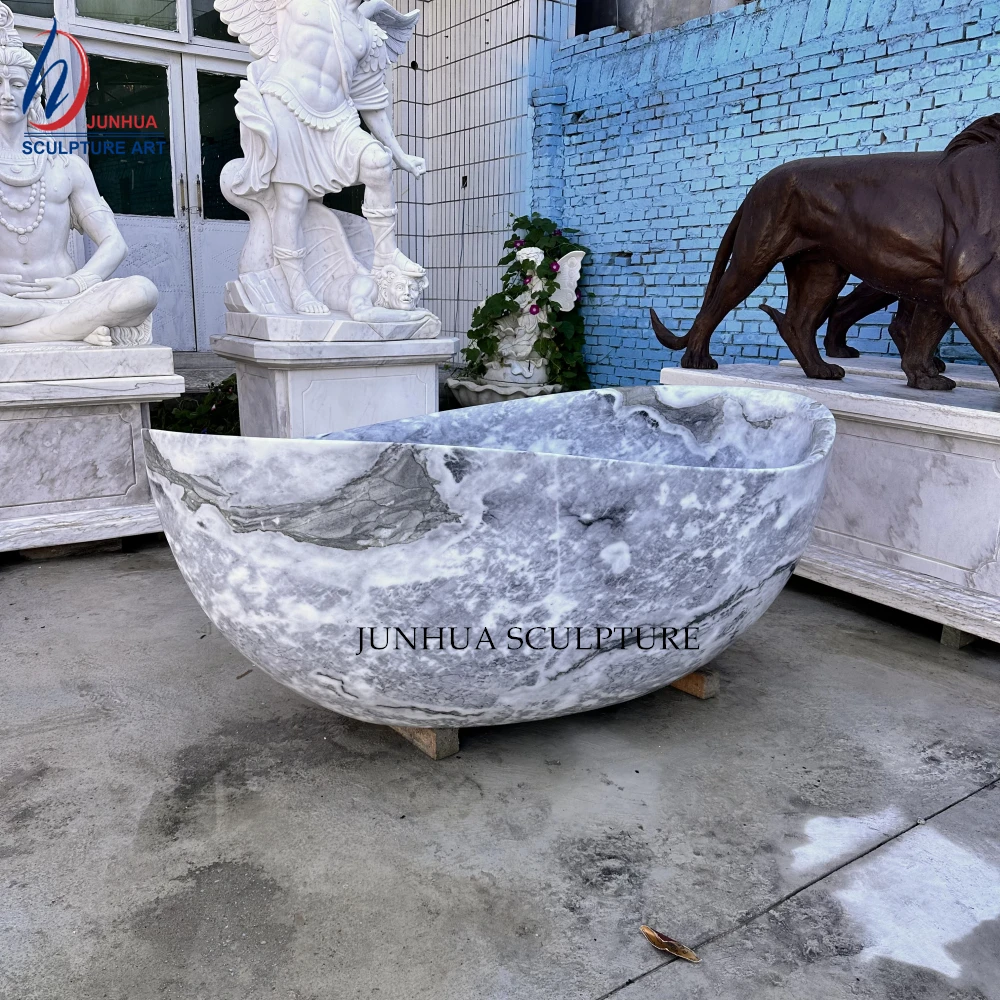 Cheap free standing stone bathtubs comfortable white marble bathtub bathroom bath tub with black veins