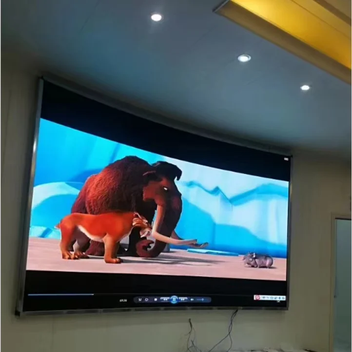 4mm pitch4 indoor full color Hongsheng smd led fixed installation p4 HD high resolution huge TV commercial advertising screen