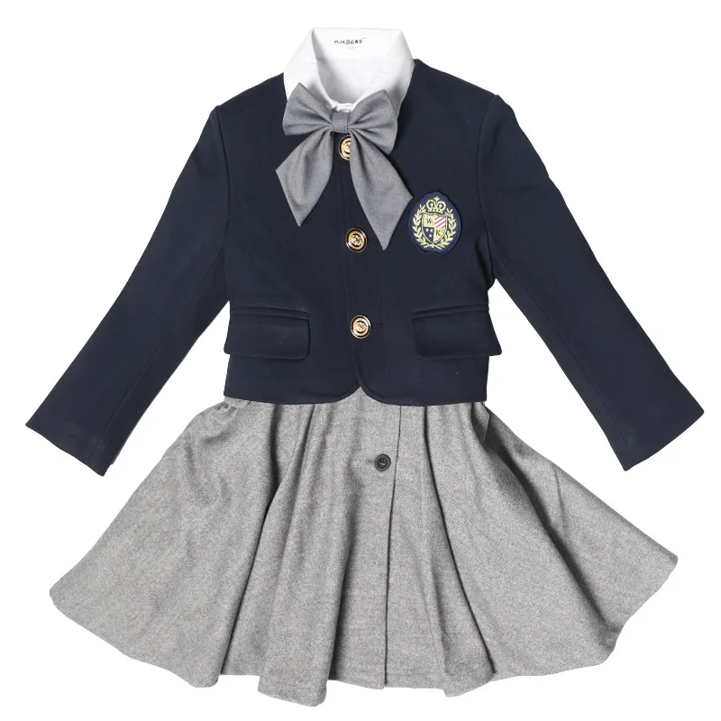 Latest Fashion Winter England America Custom School Uniform Set