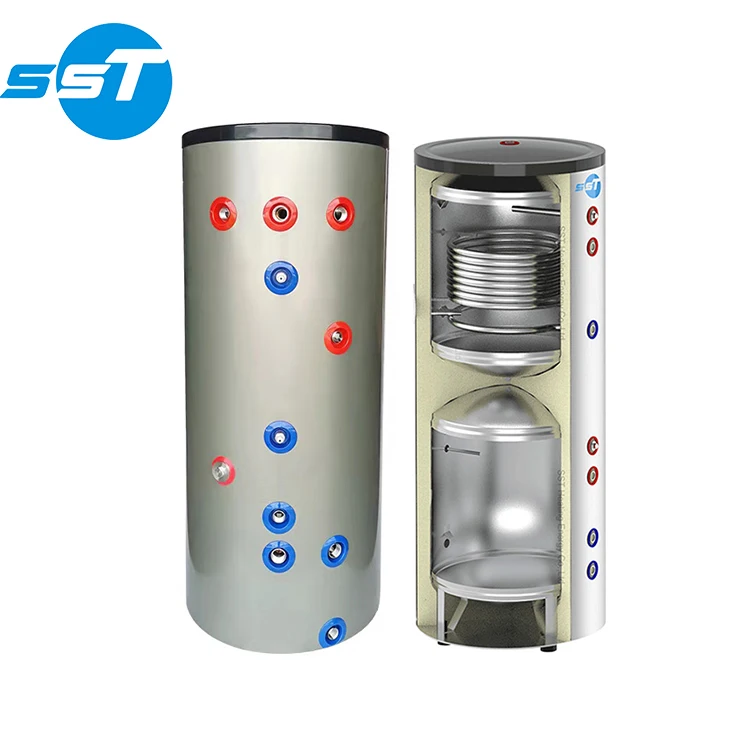 SST factory customized freestanding combine domestic heat pump water tank home use hot water boiler