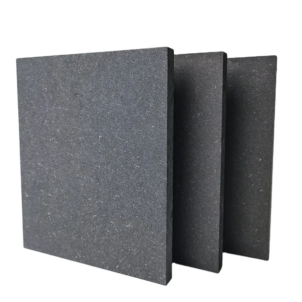 High Density Mdf Boards Carbon Crystal MDF 18mm Black MDF HDF