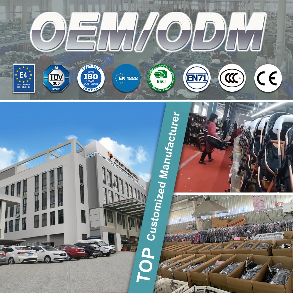 EN1888 Approved Wholesale Custom Stroller Baby Carriage Pushchair High Quality Lightweight Foldable Baby Strollers Prams