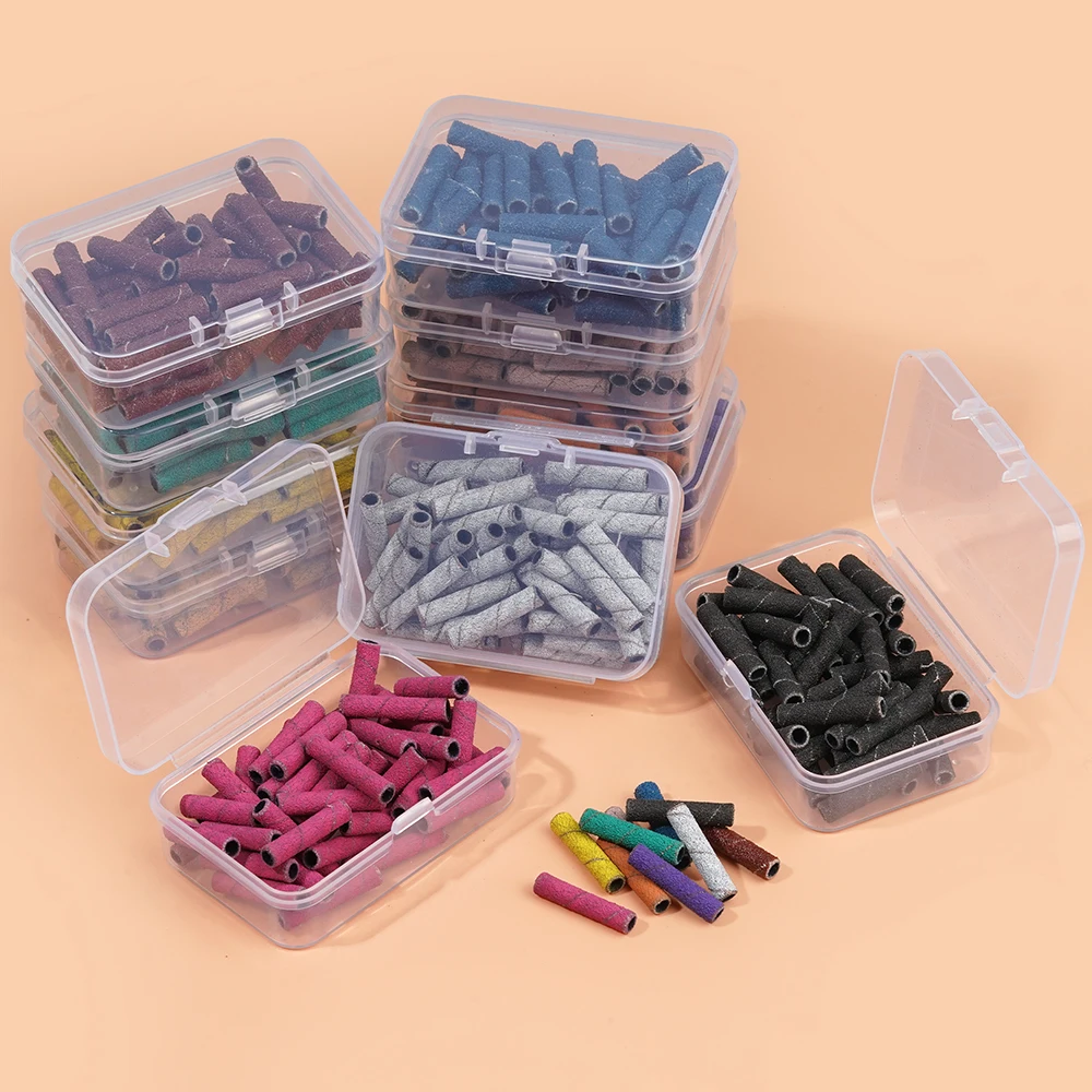 Super Long Mini Sanding Band 50pcs/box 3.1mm Grind Ring Natural Nail Polishing Manicure Tools Sanding Bands For Nail Drill Bits