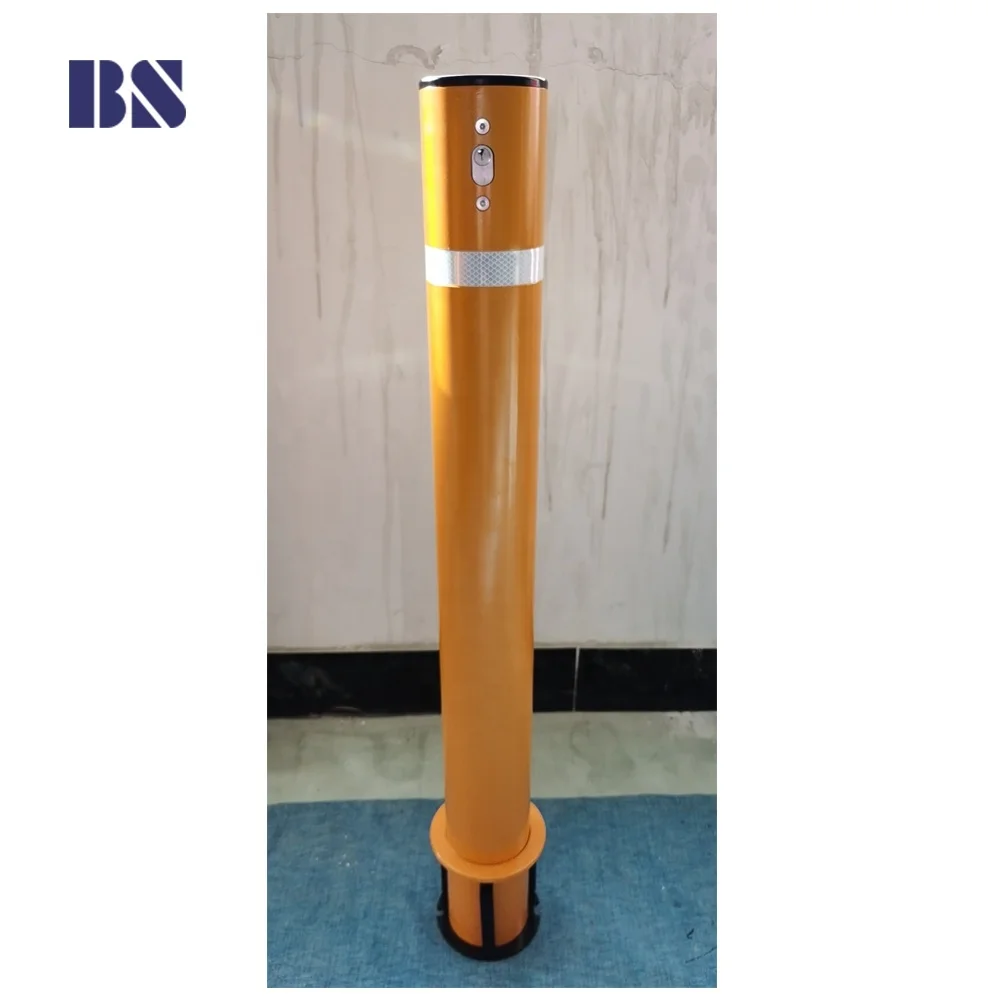 Traffic Bollard Stainless Steel Manual Removable Bollard Key Lock Road Barrier Post Traffic Bollard