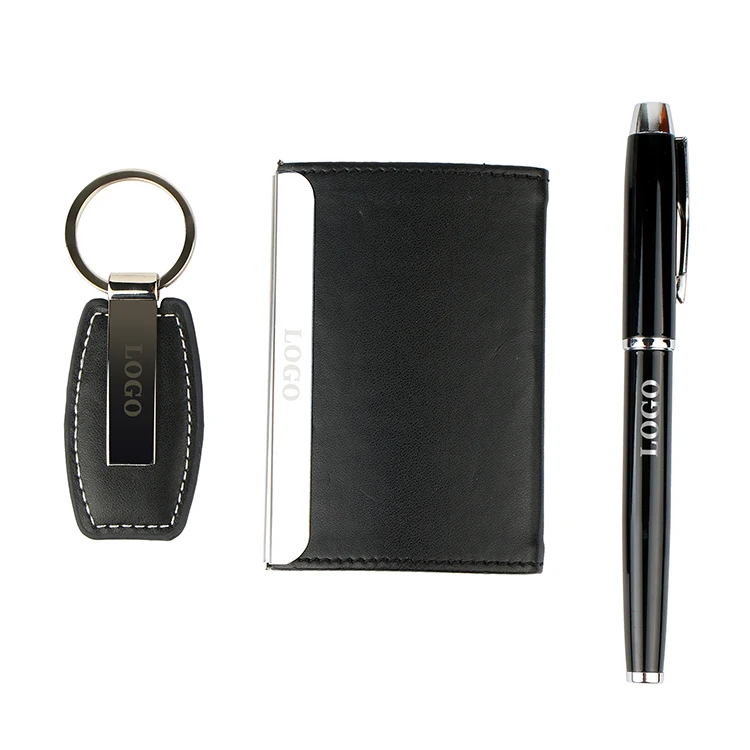 new product ideas 2022 wholesale promotional business gift set Corporate Gift set with post card/pen/keychain