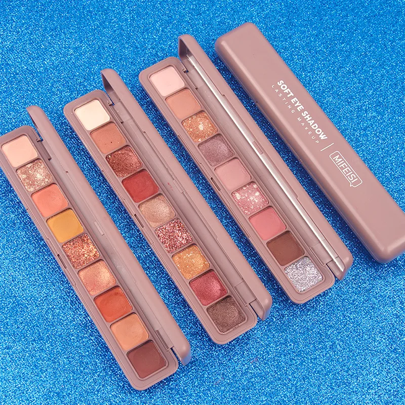 MFS 9-color matte eyeshadow palette glitter eyeshadow Durable waterproof and no blooming Create beautiful eye makeup