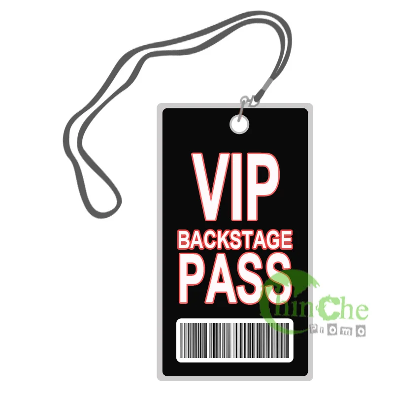 50 MOQ Event Staff Backstage VIP Pass with Lanyard