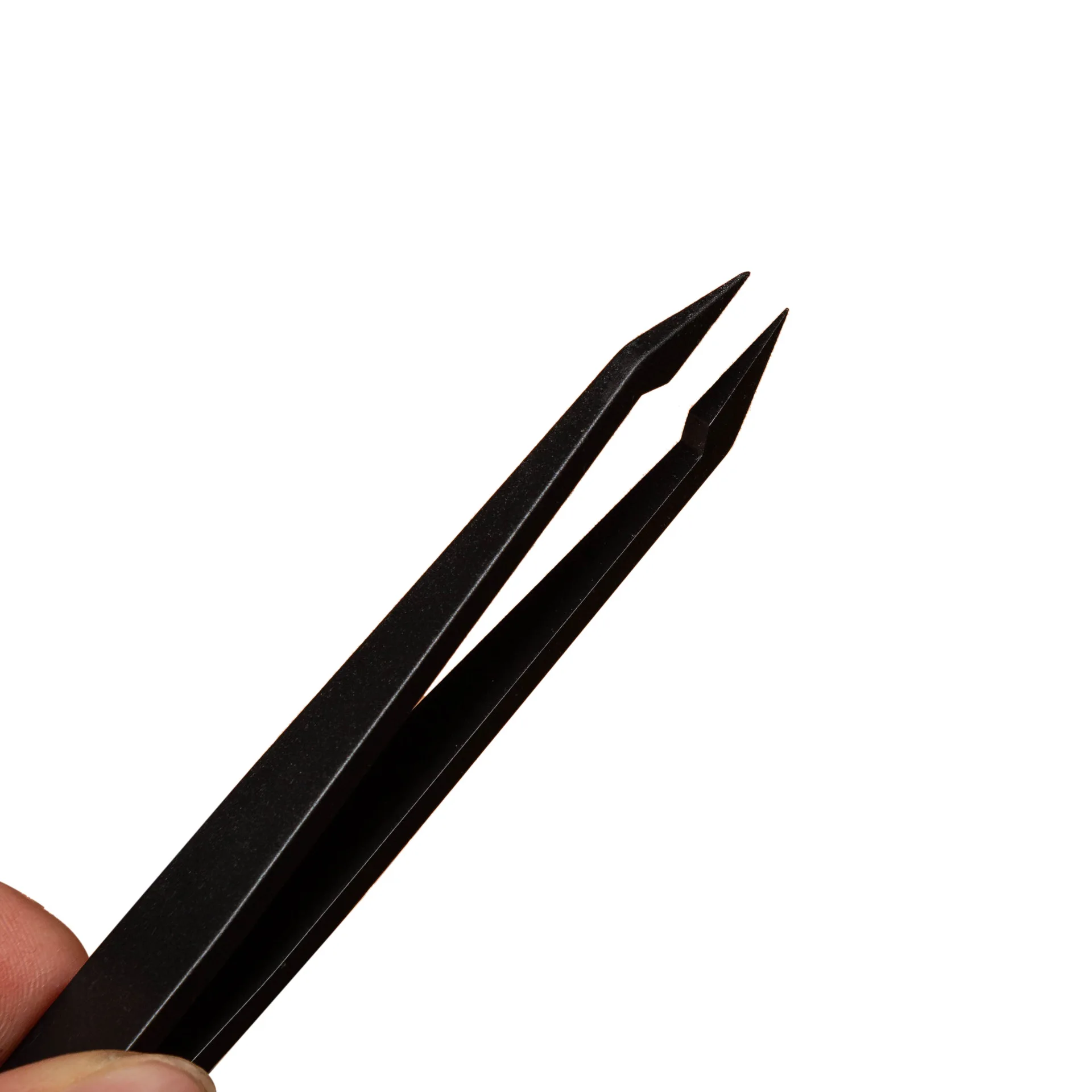 12cm black plastic Tweezers, Antistatic plastic conductive Tweezers