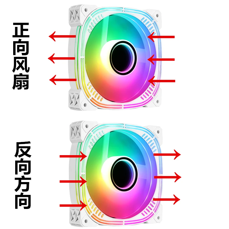 Охлаждающий вентилятор для корпуса 12 см розовый белый Aura Sync 5v Argb Rgb