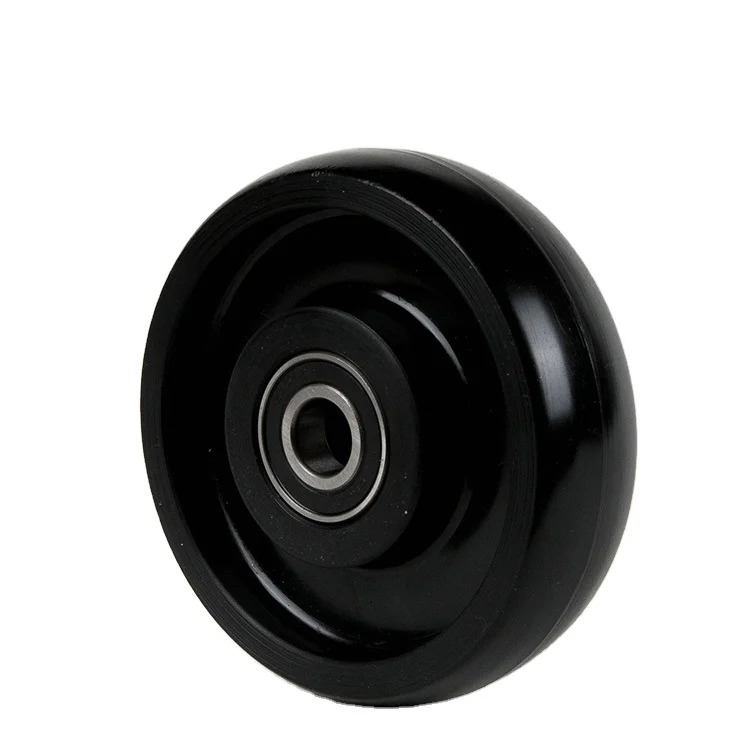 Black Nylon Wheel Without Ribs N150*42 Crowned