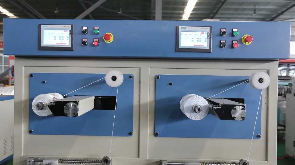 PP baler twine twisting winding machine mquina bobinadora de carrete de hilo de rafia 2 in 1 inflow twister