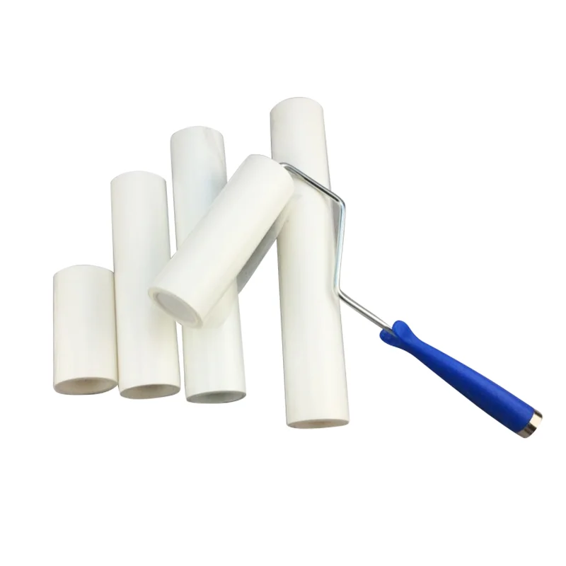 Dust Removal Floor Industrial PE Cleanroom Washable Adhesive Cleaning Sticky Lint Tacky Roller