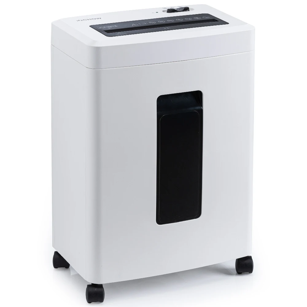 16L compact  paper shredder 12 Sheets A4 Cross cut Staples Credit cards P-4 Level Used for home office to destroy personal bills