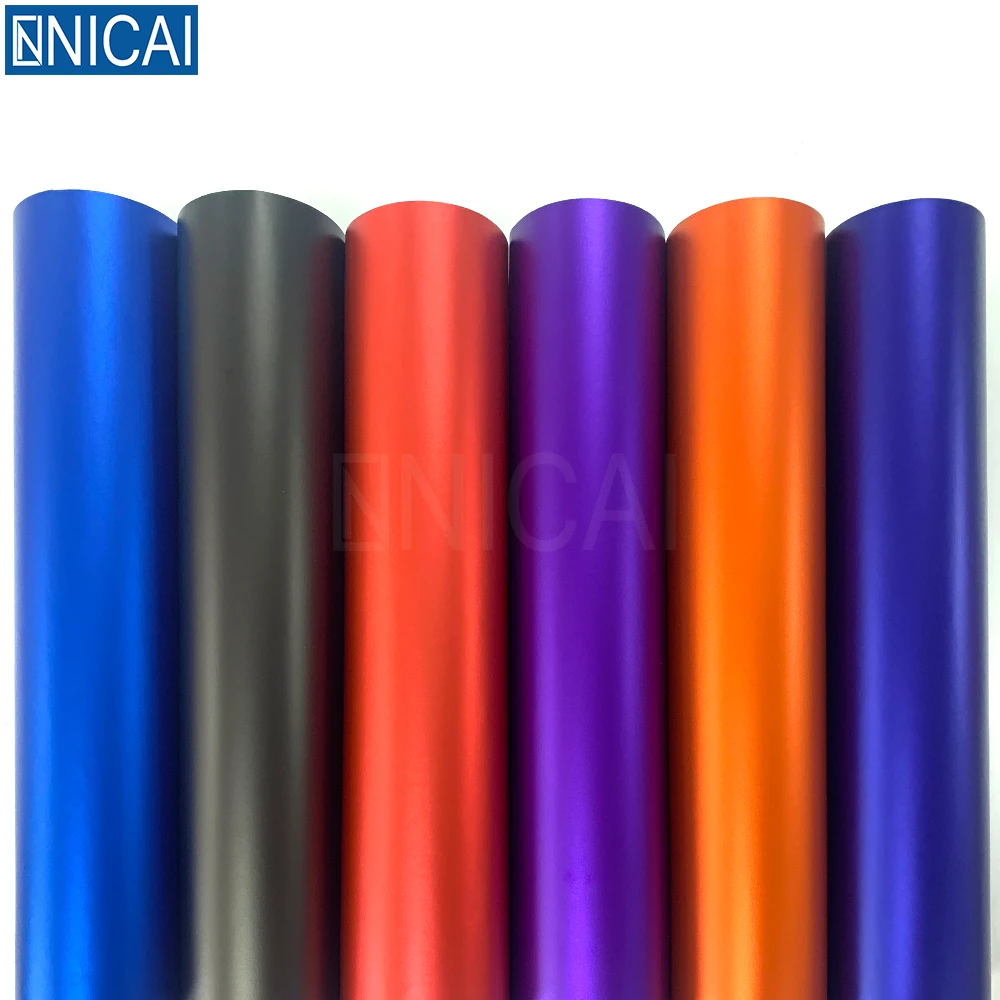 Factory  Price Durable Matte Chrome Vinyl  Car Wrap Film  1.52*18M Per Roll for Car Wrapping Vinyl Film