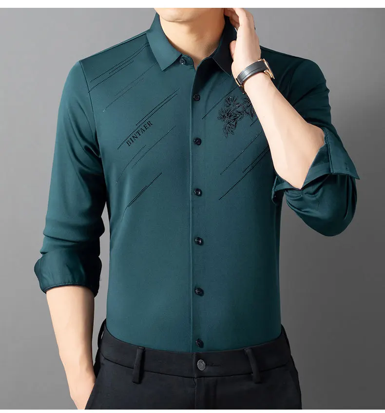 Liu Ming Hot Selling Wholesale 2024 New Products Men Casual Autumn Winter Clothes Elegant Office Business Thick Shirts