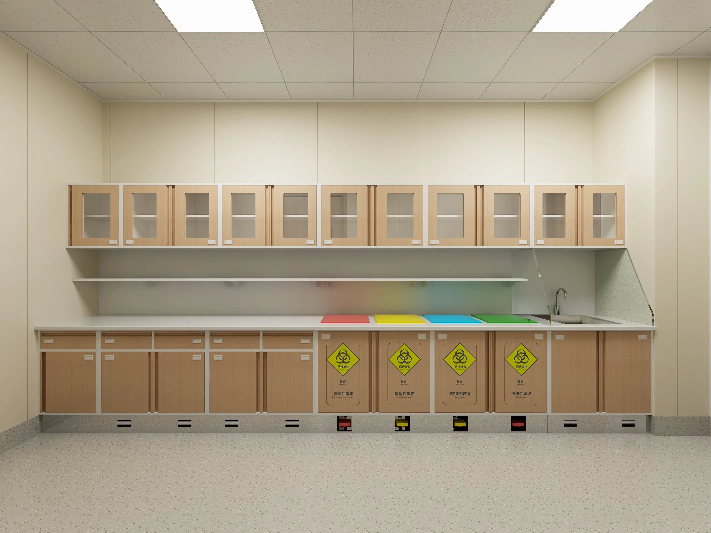 Medical Cabinet  Hospital Work Bench Hospital Furniture Hospital Treatment Cabinet Work Bench