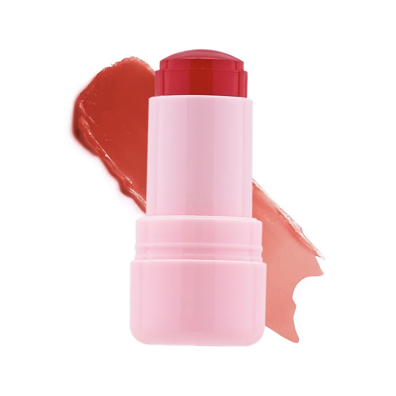 TY09 New Custom Logo Cheek Lip Dark Skin Jelly Mud Vegan Cruelty Free Mini Blusher Stick Glow Satin Jelly Blush