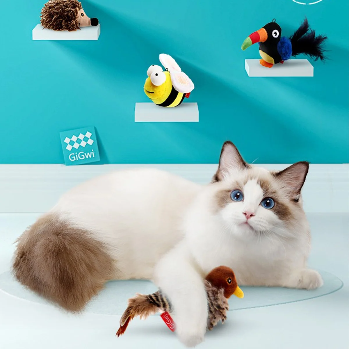Игрушка для животных Лидер продаж Электронная Интерактивная игрушка кошек плюшевая имитация птиц игрушки товары домашних оптовая продажа
