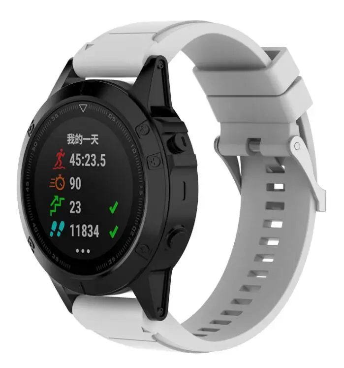 For Garmin Fenix Quick Release Band , Soft Silicone Sport Watch Strap for Garmin Fenix 6X/fenix5X/fenix3 HR/D2
