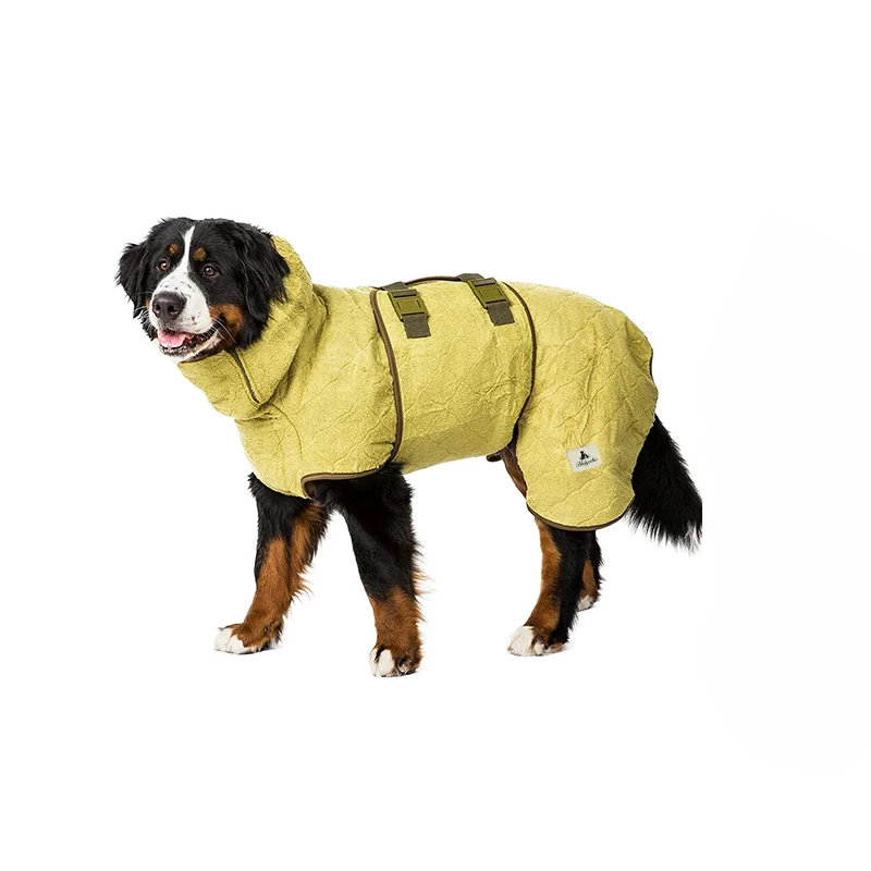 Wholesale Custom Factory Large Washable Luxury  Designer Water Absorbent Pet Dog Drying Coat Clothes