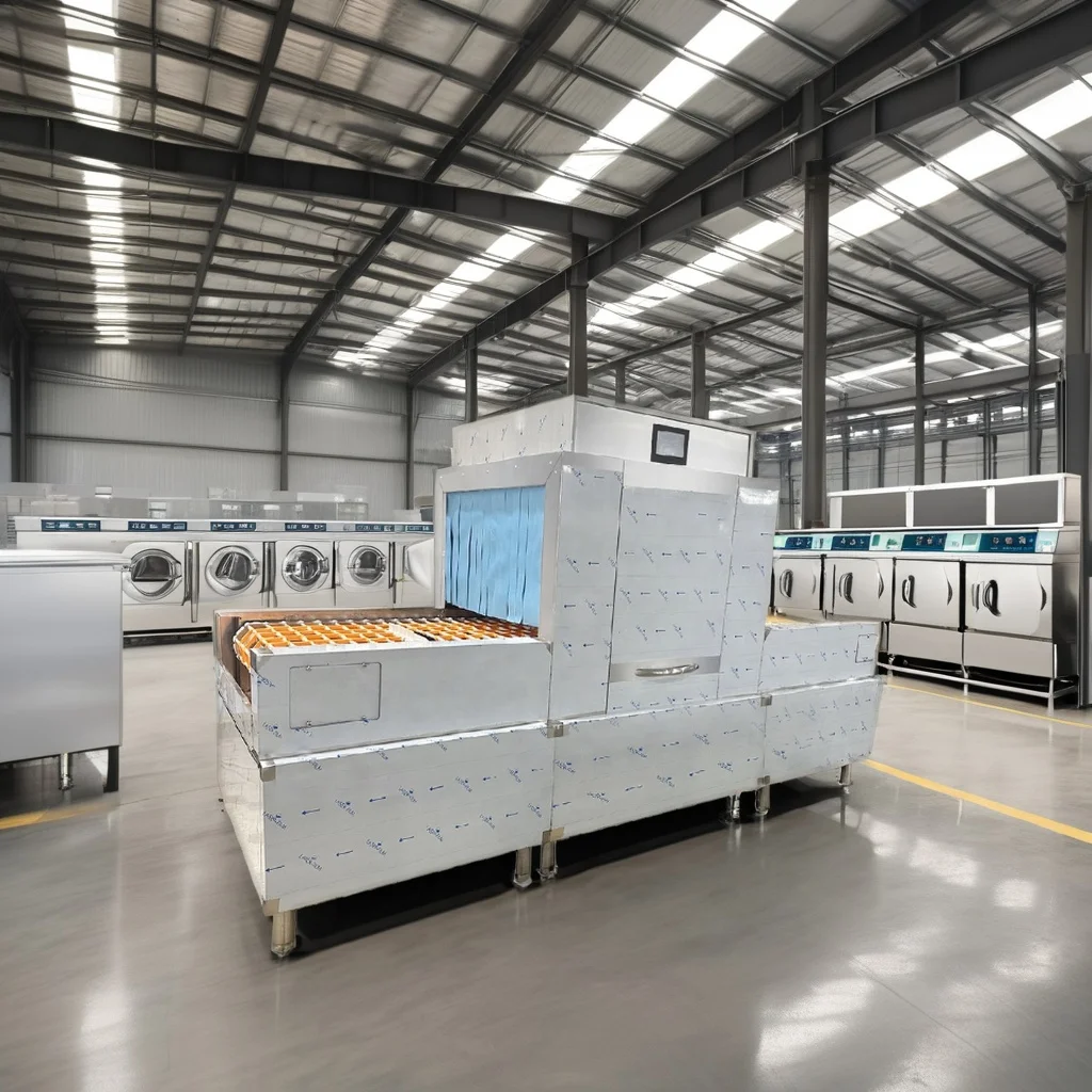 Commercial automatic tray washing machine with rinse tunnel for plastic basket box chicken cage crate tunnel washer machine