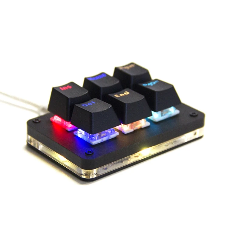 2021 Проводная цифровая мини-клавиатура клавиатура RGB с подсветкой