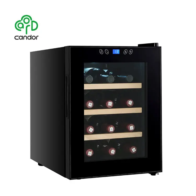 Factory Supply High Quality 12 Bottles 33L Refrigerator Electric Wine Cooler Cabinet Refrigerator With Wine Coolers