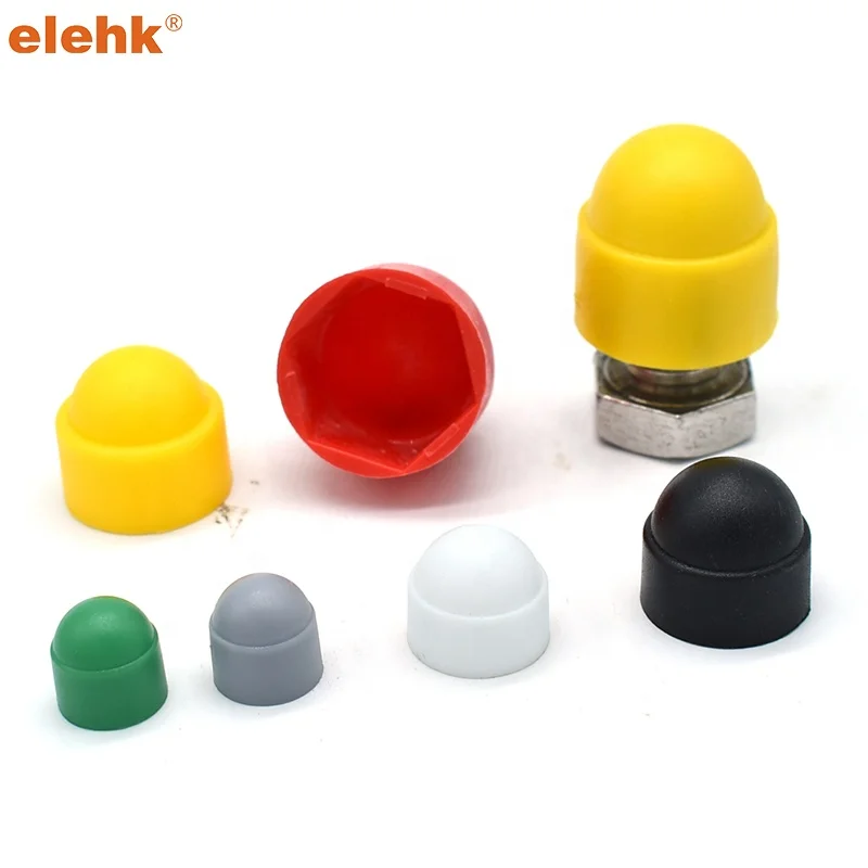 Elehk M6 Decorative Protective Domed Bolt Nut Cap Hexagon Nut Protective Cap Bolt Nut Dome Protection Caps