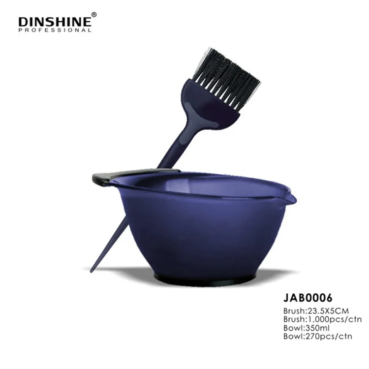 DINSHINE New Design Plastic Rainbow Hairdressing Salon Color Dyeing Tinting Bowl