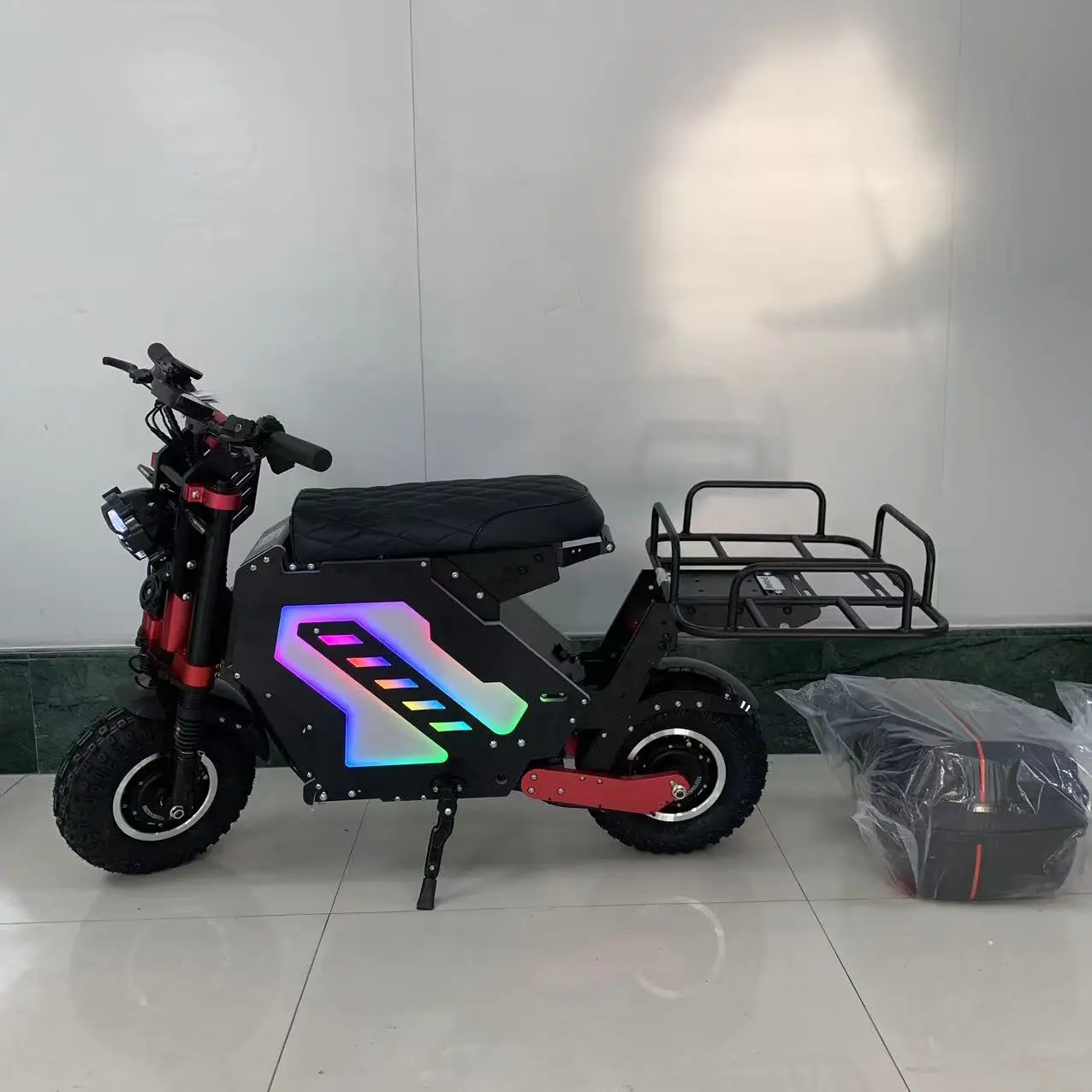 Моло 5 мощный взрослый 100 км скоростной водонепроницаемый Скутер E Bike двухмоторный 72 В 1000 Вт большой внедорожный электрический скутер с сиденьем