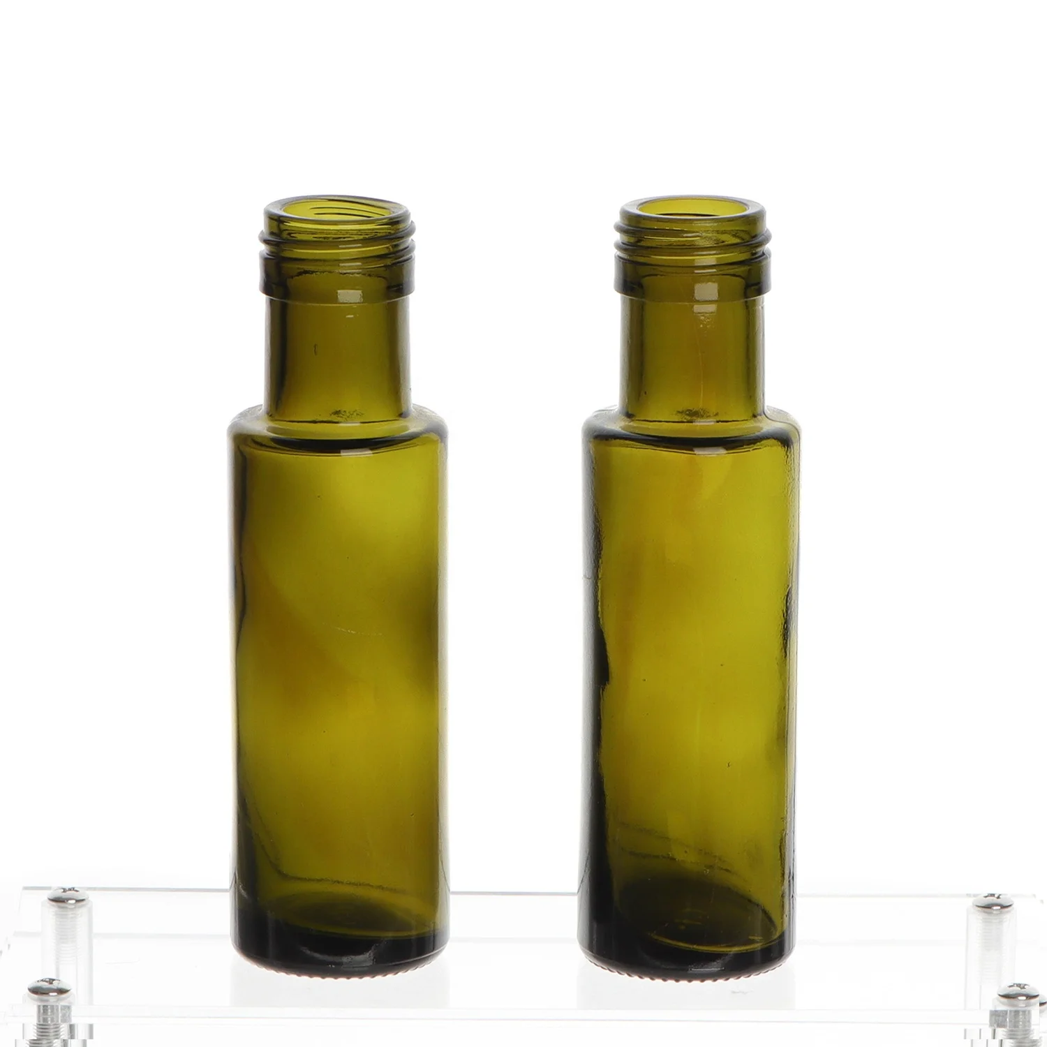 Round 100ml 250ml 500ml 750ml 1L Glass Olive Oil Packing Bottles With Stoppers