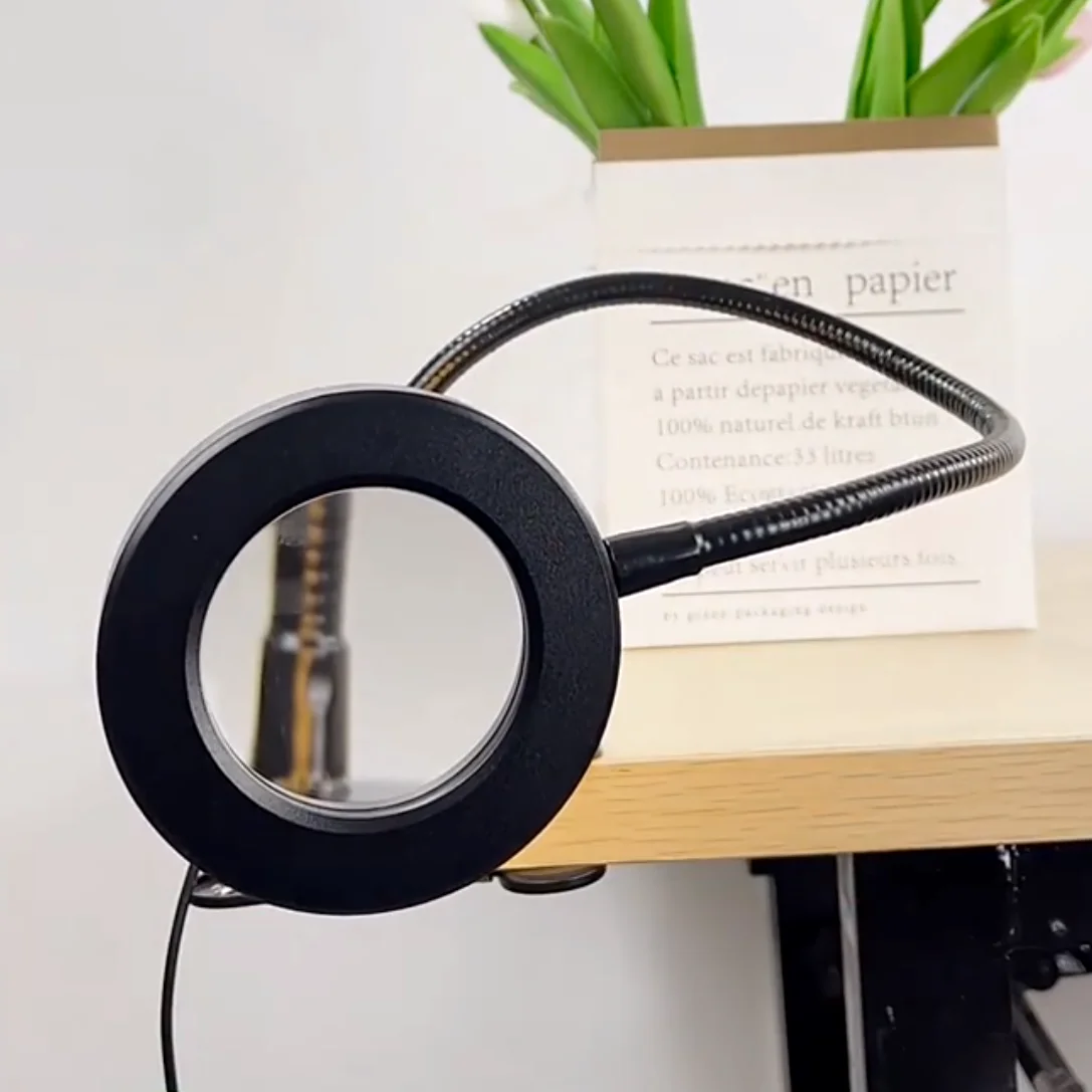 Гибкая прочная Лупа с Usb-зажимом со светодиодным светом для пожилых людей чтения живописи вышивки