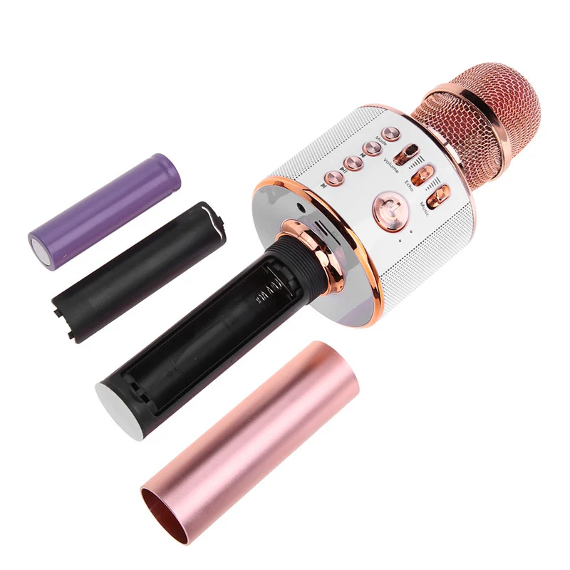 2022 Wholesale Handheld Portable Blue Tooth  USB Party Magic Sing Micro Speaker Home Karaoke Microphone for Sing