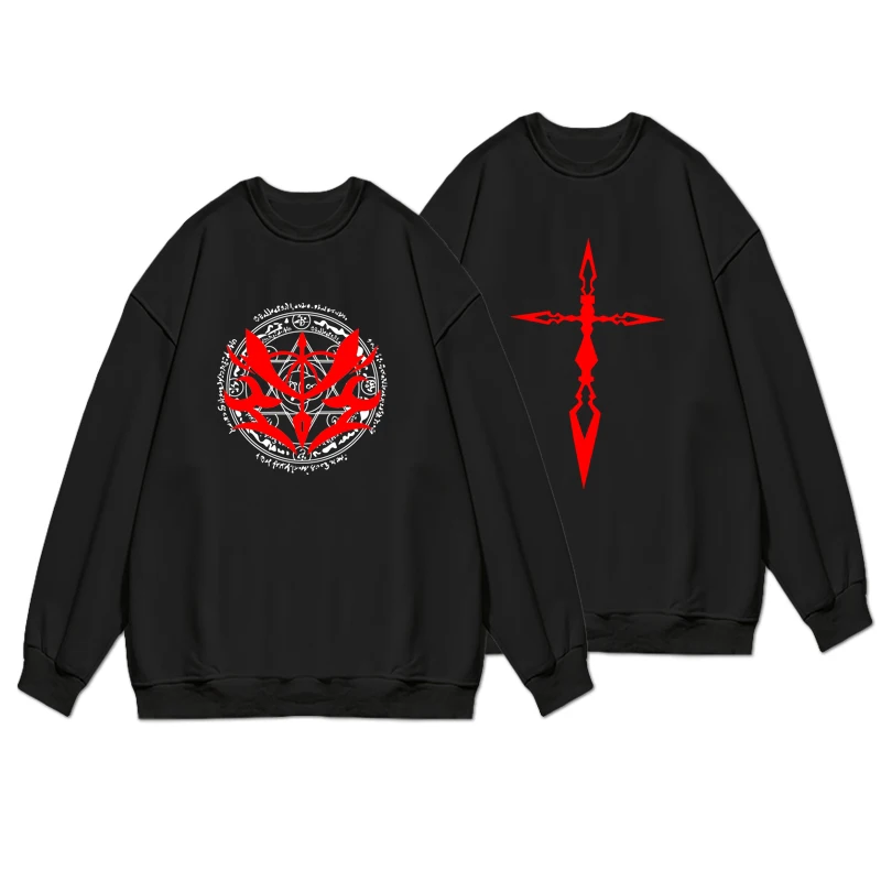 Fate/Stay Night Joan of Arc Hoodie Cartoon anime clothes unisex pullover can be customized printing