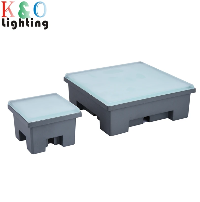 
Outdoor garden landscape paving brick lighting ip67 24V outdoor LED Brick Lights with 12mm tempered glass cover 