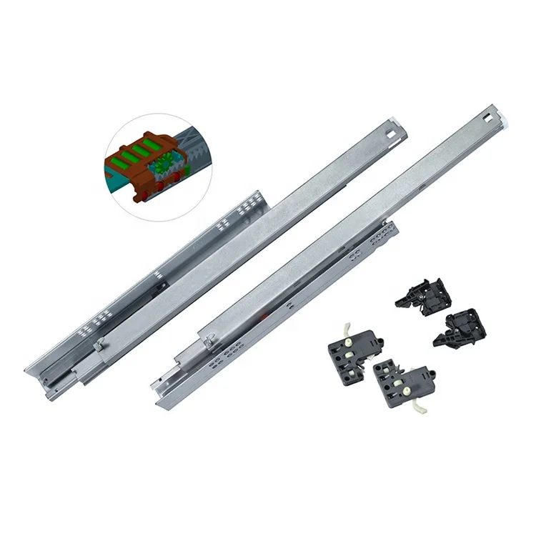 Ronghui Bottom Mounted Cabinet Drawer Slide Hidden Press Rebound Drawer Slide