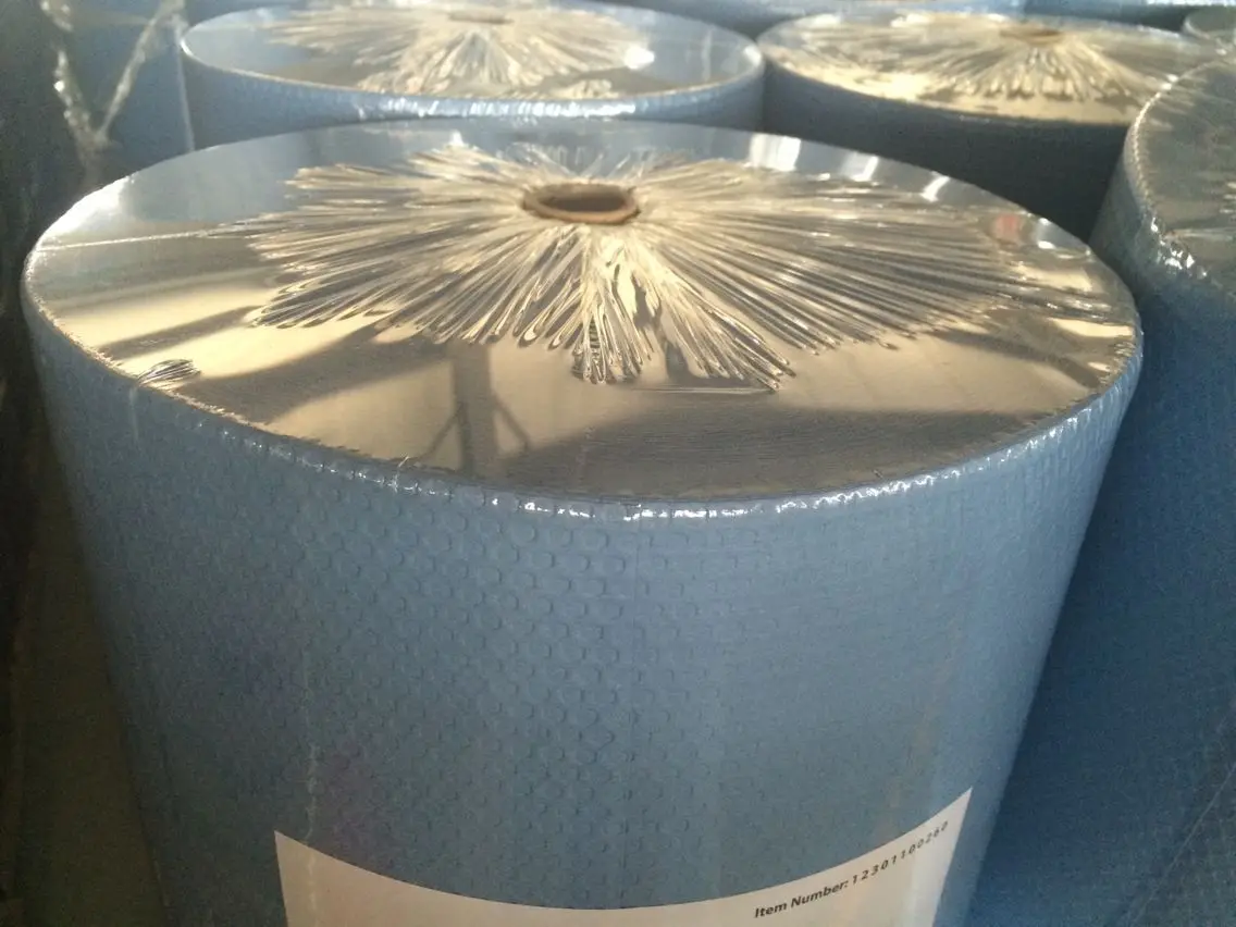 70% Woodpulp 30% PP Thick Heavy Duty Industry Cleaning Cloth Hexagon Embossed