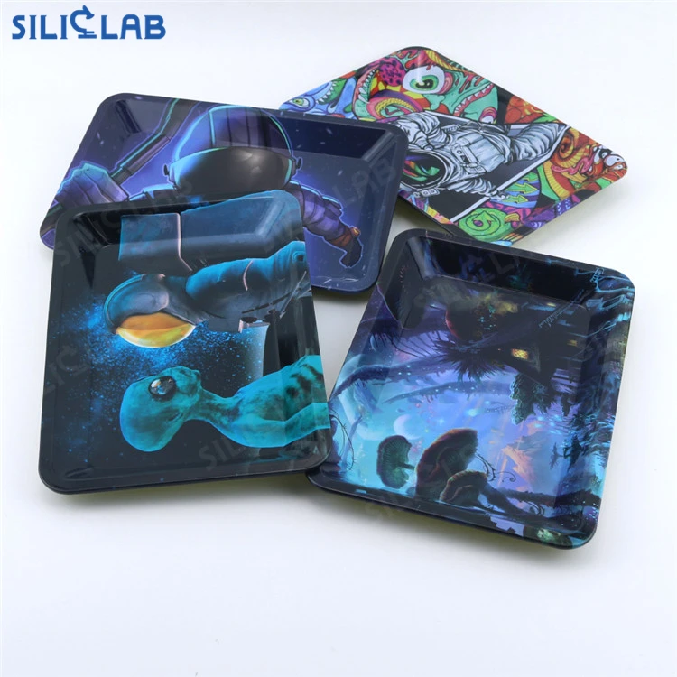 18*12.5cm Pre Smoking Trays Accessories Metal Tin Rolling Tray Storage Service Tray