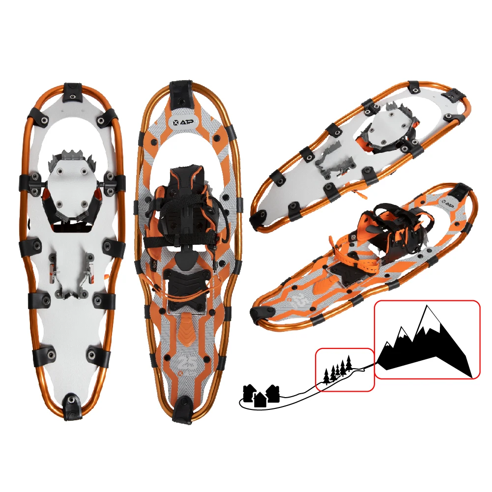 XTAP Quality Assured CE BSCI Alu Frame HDPE deck 1-pulling binding Heel lift Snowshoes Ski Supplier