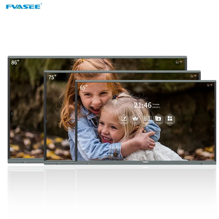 FVASEE 65 75 86 дюймов Смарт-плата 4K экран дисплей Интерактивная плоская