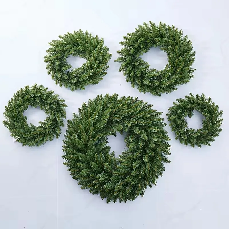 Christmas Garland Rattan Garland 30/40/50/60cm Mall Hotel Show Window Christmas Wreath Real Touch Christmas Wreath Wholesale